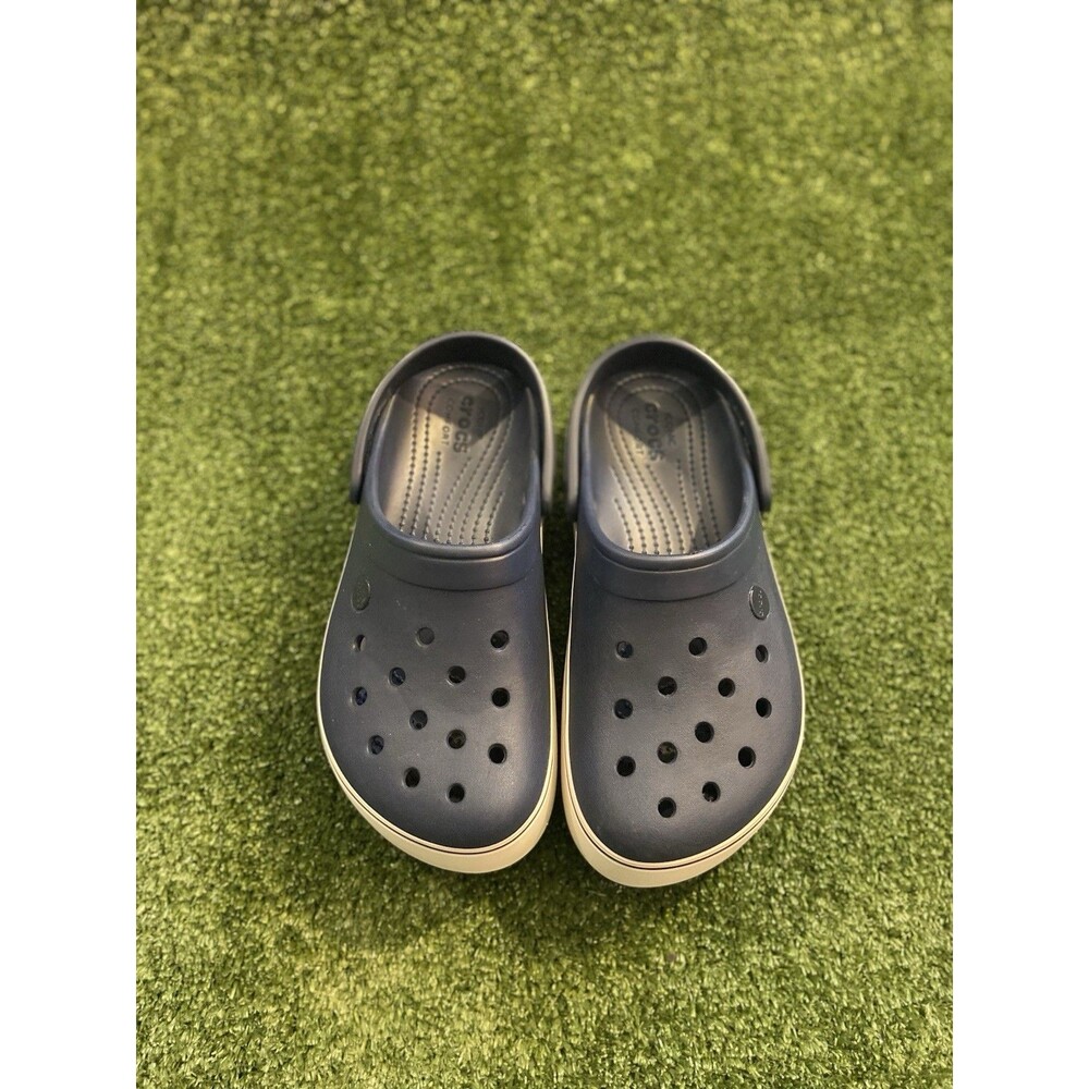 Iconic Crocs Bae Comfort Clogs Slides Sandals Women’s 8 Men’s 6 Blue Shoes - Picture 12 of 12